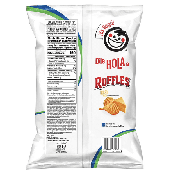 Ruffles Queso Potato Chips (16.125 oz.)