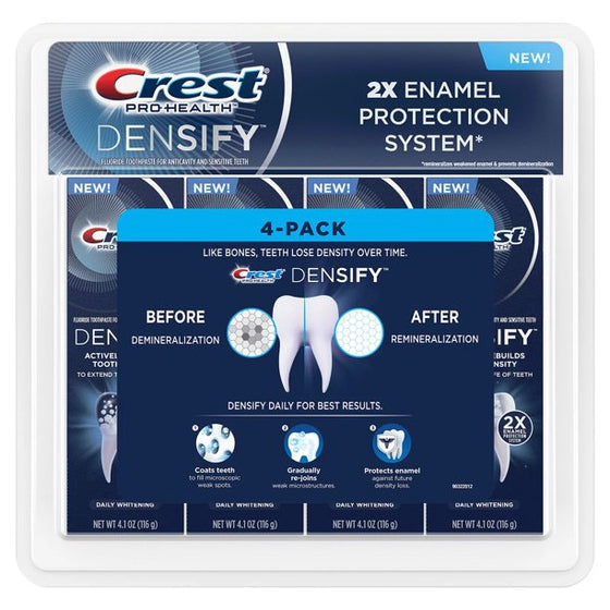 Crest Pro-Health Densify Fluoride Toothpaste, Daily Whitening (4.1 oz., 4 pk.)