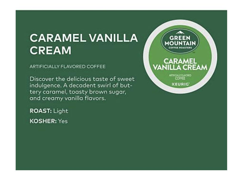 Green Mountain Coffee, Caramel Vanilla Cream (54 K-Cups)