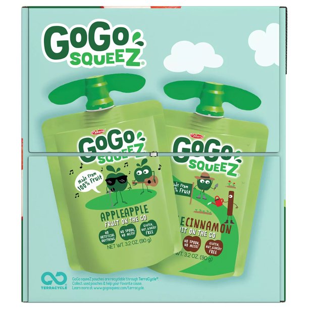 GoGo SqueeZ Applesauce, Apple/Cinnamon/Strawberry/GIMME Five (3.2 oz., 32 ct.)