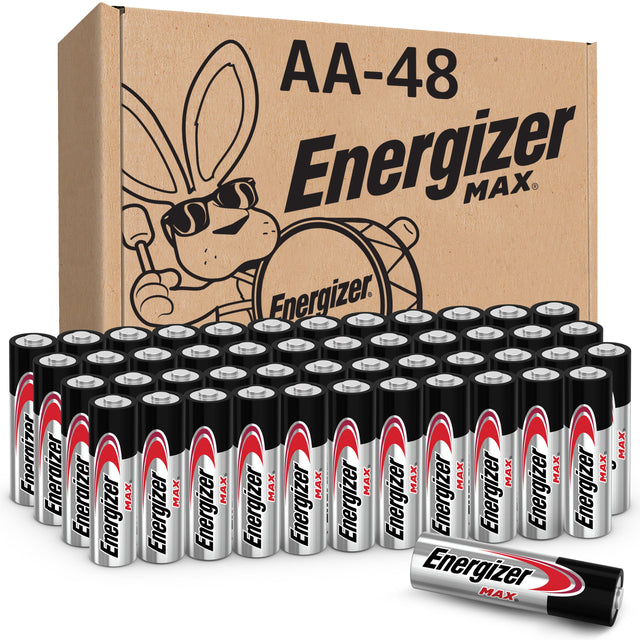 Energizer MAX Double A Alkaline Batteries (48 Pack)