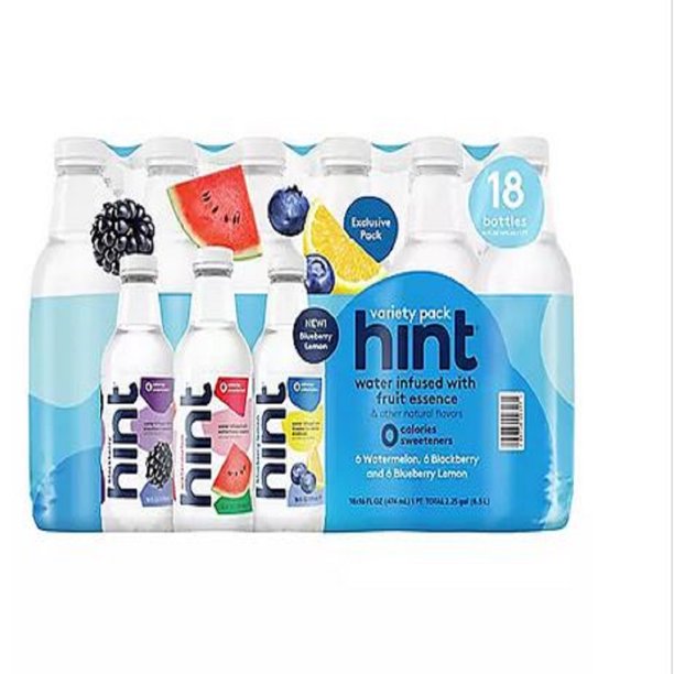 Hint Flavored Water Variety Pack (16 fl. oz., 18 pk.)