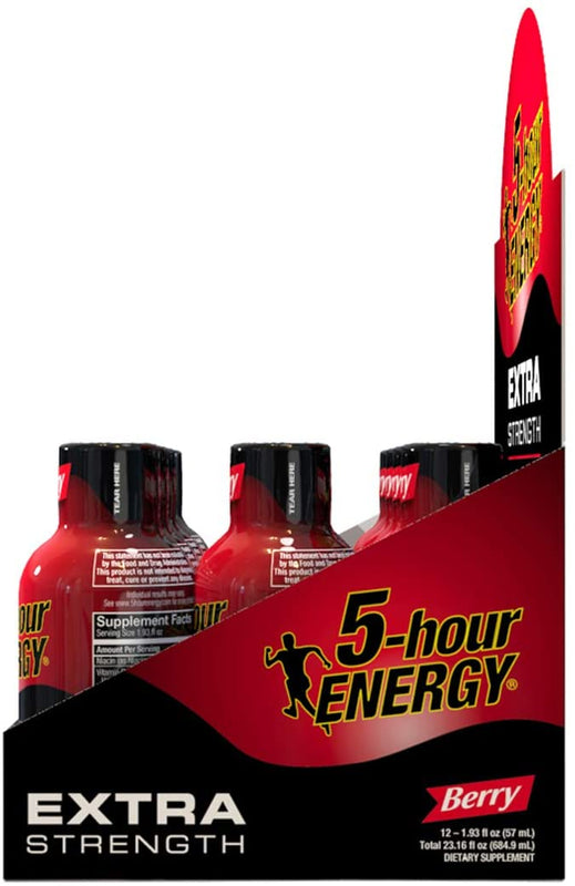 5-hour ENERGY Shot, Extra Strength, Berry (1.93 oz., 12 ct.)