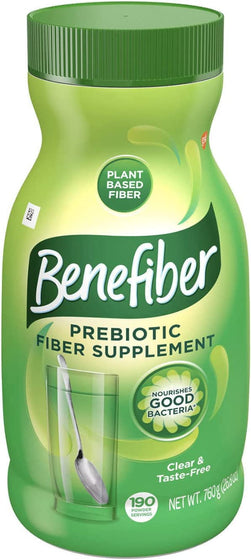 Benefiber Daily Prebiotic Fiber Supplement Powder for Digestive Health, Unflavored (26.8 oz.)