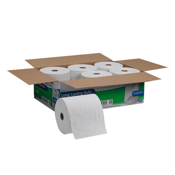 Marathon Hardwound Roll Paper Towels, White (700 ft./roll, 6 rolls/case)