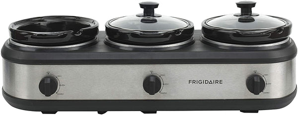 FRIGIDAIRE ESC3105-SS Triple Slow Cooker Buffet Server, Stainless