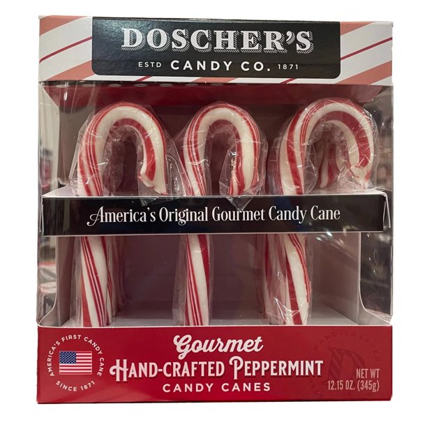 Doscher's Gourmet Hand-Crafted Peppermint Candy Canes (15 ct.)