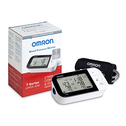 OMRON 7 Series Upper Arm Bluetooth Blood Pressure Monitor with AC Adapter