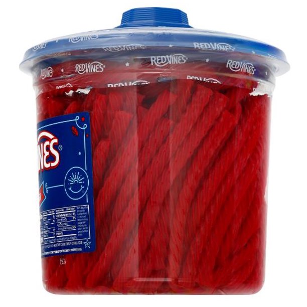 RED VINES Twists Original Red Licorice Bulk Candy Jar (5 lbs.)