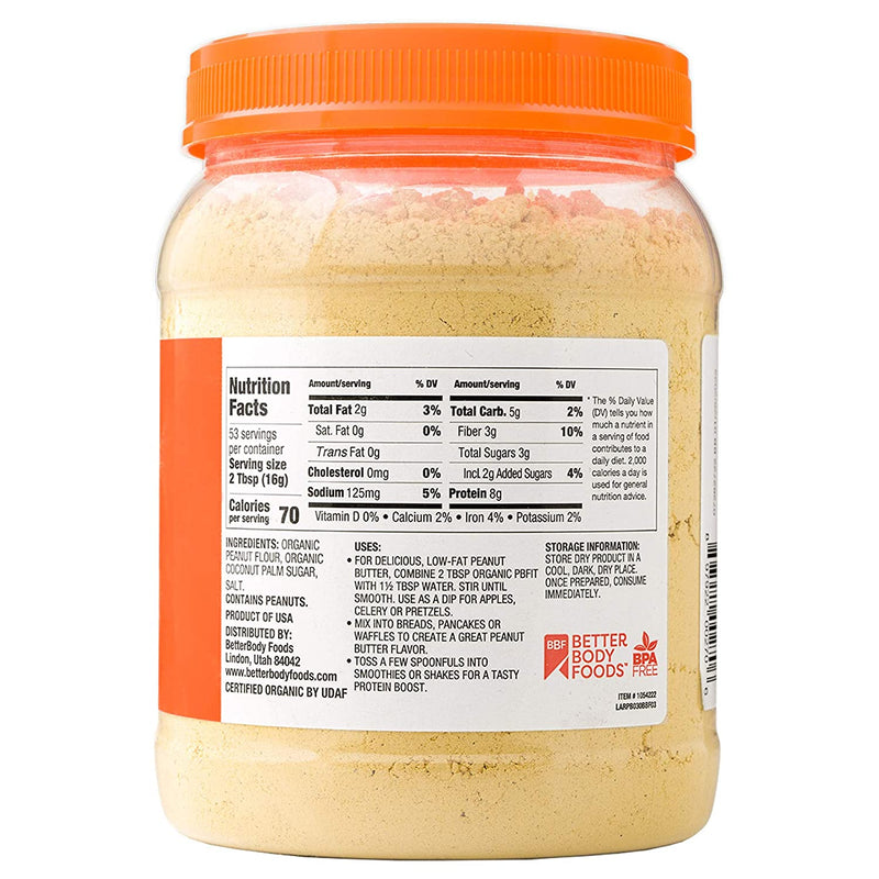 PBfit All-Natural Organic Peanut Butter Powder, (30 oz.)