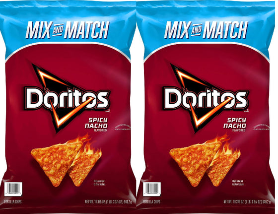 Doritos Spicy Nacho Tortilla Chips (19.375 oz.) Pack of 2