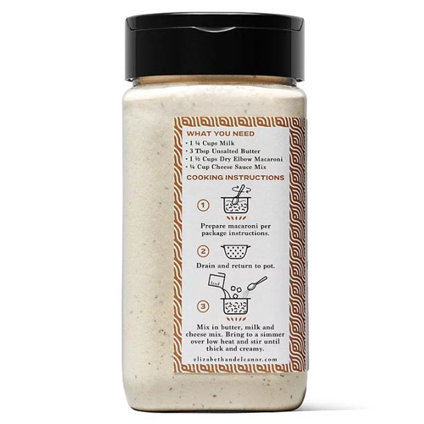 Elizabeth & Eleanor White Cheddar Truffle Mac & Cheese Sauce & Seasoning Mix (10 oz.)