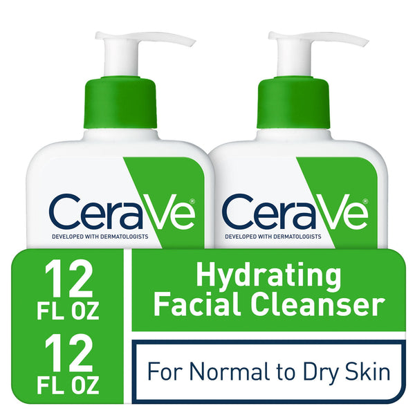 CeraVe Hydrating Facial Cleanser, Normal to Dry Skin (12 fl. oz., 2 pk.)