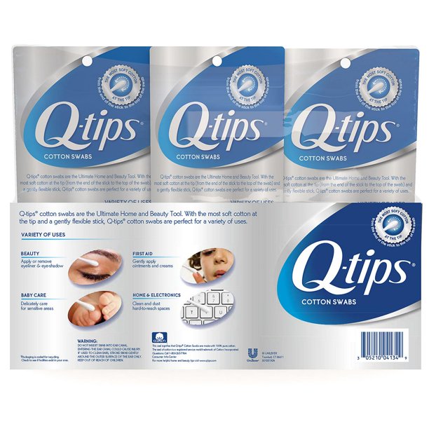 Q-tips Cotton Swabs (625 ct., 2 pk. + 500 ct., 1 pk.)