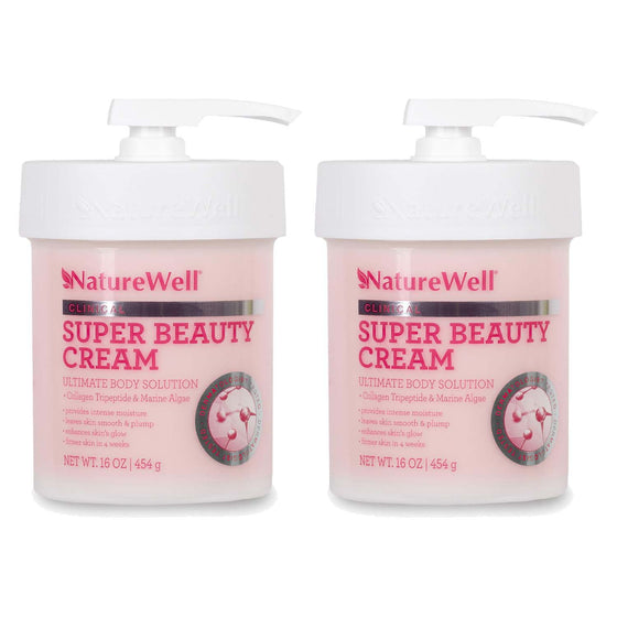 NatureWell Super Beauty Cream Ultimate Body Solution for Face & Body (16 oz.) Pack of 2