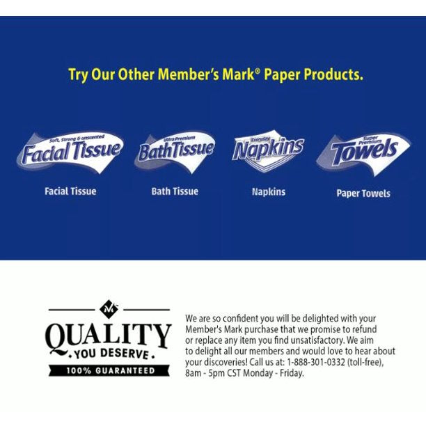 Member’s Mark Facial Tissues, 12 Flat Boxes, 160 2-Ply Tissues per Box (1920 Tissues Total)