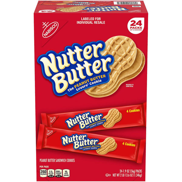 Nutter Butter Peanut Butter Sandwich Cookies (24 pk.)