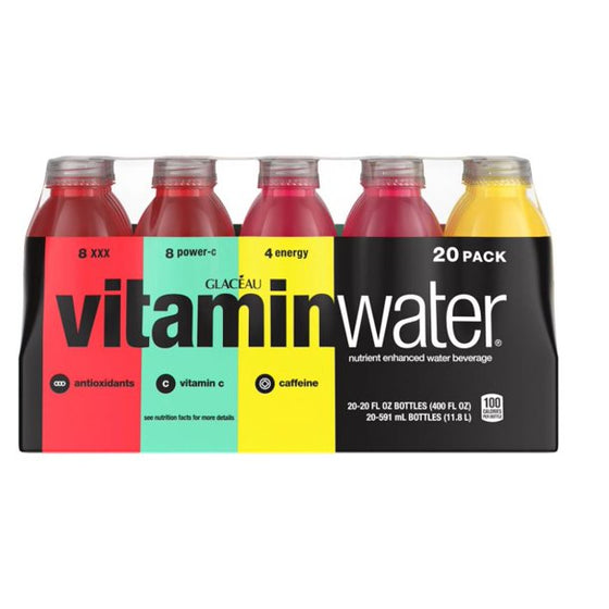 Glaceau Vitaminwater Variety Pack (20 fl. oz., 20 pk.)