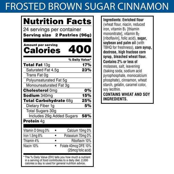 Pop-Tarts, Frosted Brown Sugar Cinnamon (48 ct.)