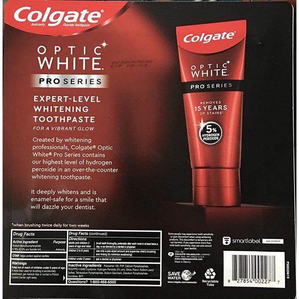 Colgate Optic White Pro Series Whitening Toothpaste (3.3 oz., 4 pk.)