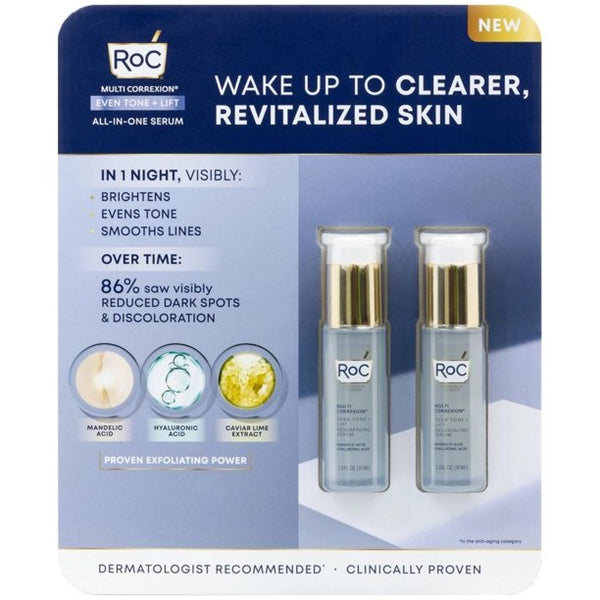 RoC Multi Correxion Even Tone + Lift All-in-One Serum (1.0 fl. oz., 2 pk.)