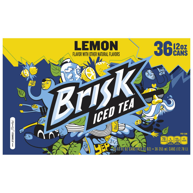 Lipton Brisk Lemon Iced Tea (12 oz., 36 pk.)