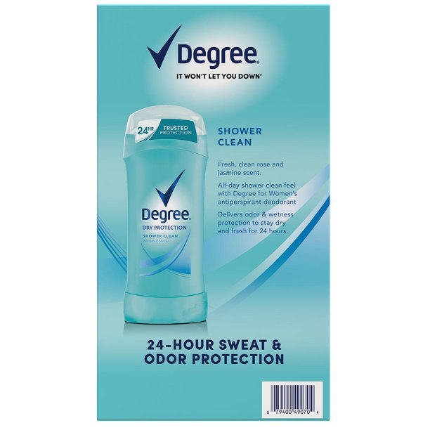 Degree Antiperspirant Deodorant, Shower Clean (2.6 oz., 5 pk.)