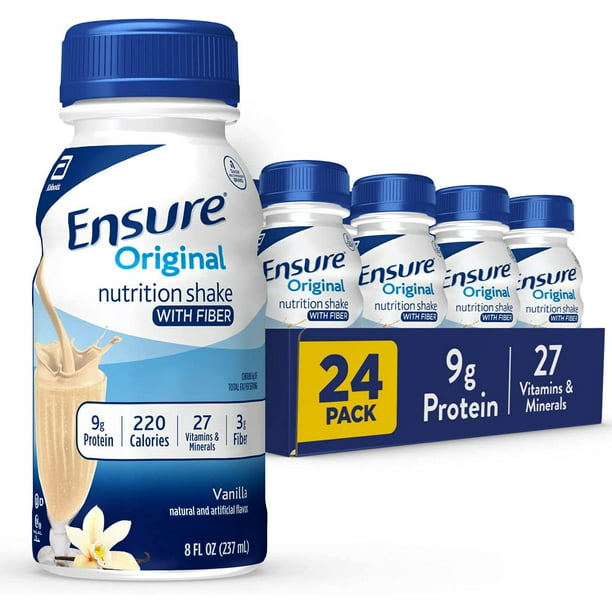 Ensure Original Nutrition Shake, Small Meal Replacement Shake, Vanilla (8 fl. oz., 24 ct.)