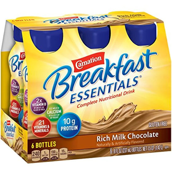 Carnation Breakfast Essentials Ready To Drink, Rich Milk Chocolate (8 oz., 24 pk.)