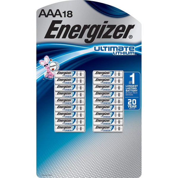 Energizer Ultimate Lithium AAA Batteries (18 Pack)