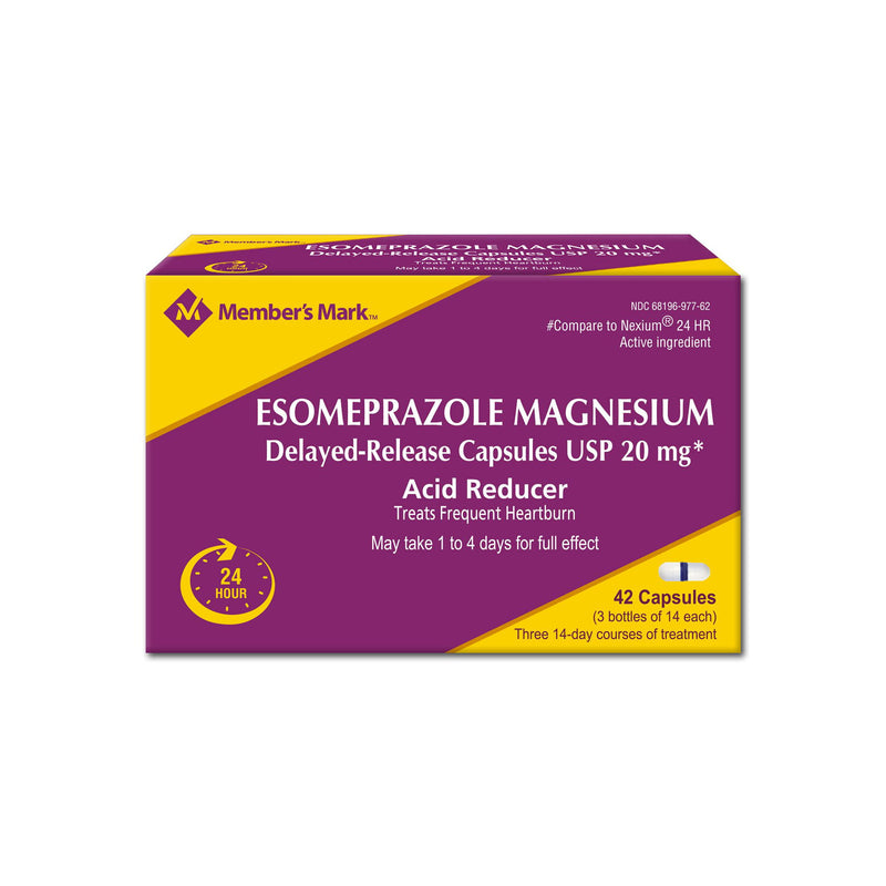 Member's Mark Esomeprazole Magnesium Capsules, 20 mg. (42 ct.)