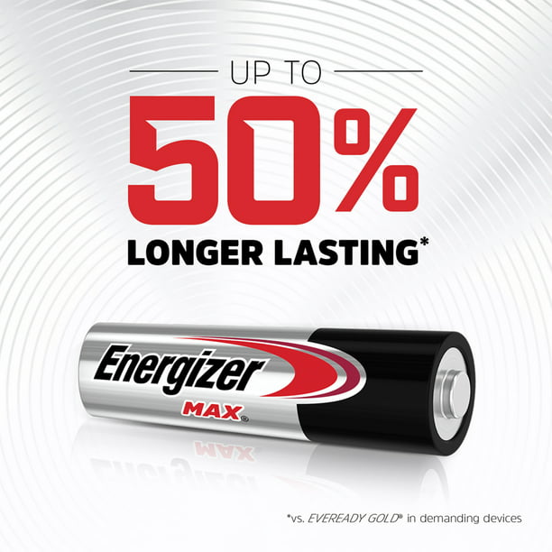 Energizer MAX Double A Alkaline Batteries (48 Pack)