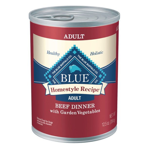 Blue Buffalo Homestyle Recipes Wet Dog Food for Adult Dogs, Variety Pack (12.5 oz., 12 ct.)