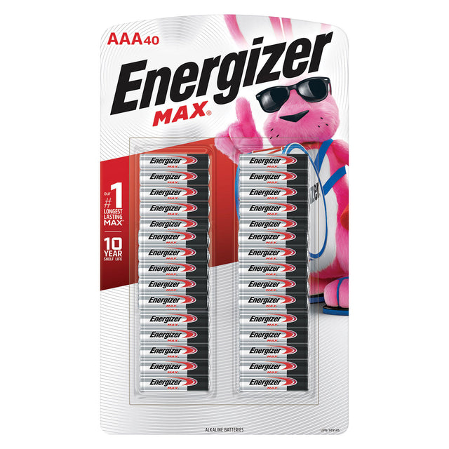 Energizer MAX AAA Alkaline Batteries (40 Pack)