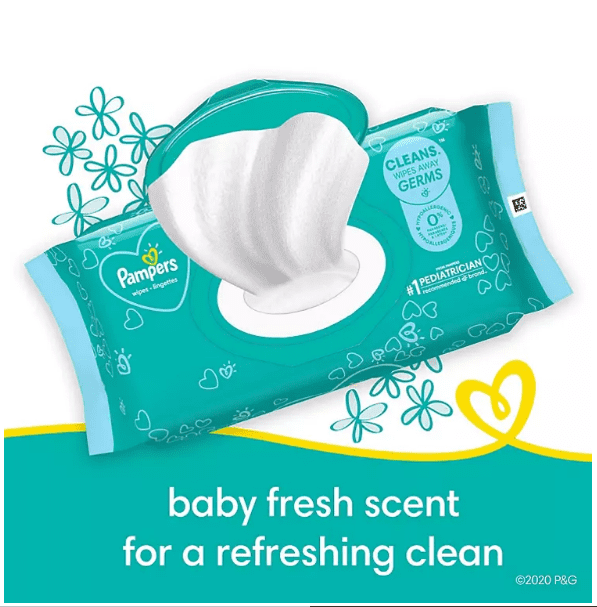 Pampers Scented Baby Wipes, Baby Fresh, 13 Pop-Top Packs (1040 ct.)