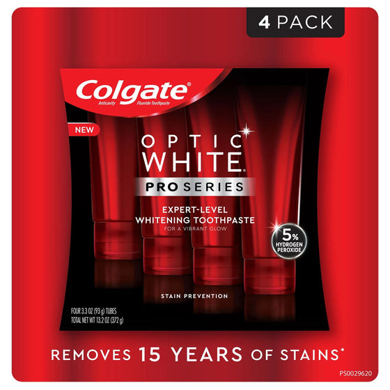 Colgate Optic White Pro Series Whitening Toothpaste (3.3 oz., 4 pk.)